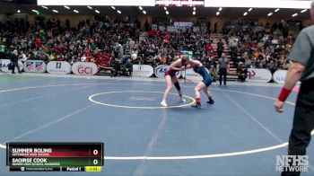 132G 1st Place Match - Saoirse Cook, Homer High School Mariners vs Summer Boling, Ketchikan High School