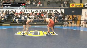 174 lbs Champ. Round 1 - Zeke Waltz, McKendree vs Skyler Geer, Newman