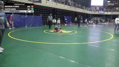 82 lbs Consolation - Brandon Flamini, Cranford vs Carter Meng, Williamstown