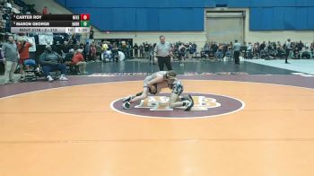 3 - 113 lbs Quarterfinal - Carter Roy, New Kent vs Mason George, Harrisonburg