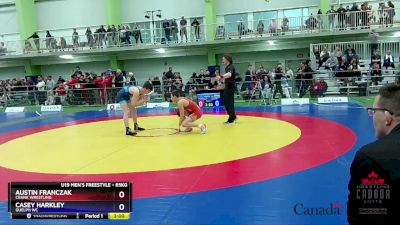 65kg Champ. Round 1 - Austin Franczak, Crank Wrestling vs Casey Harkley, Guelph WC