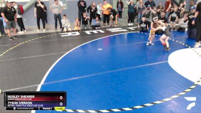 43 lbs Round 1 - Huxley Shearer, Rogue Wrestling Club vs Tyson Iverson, Bethel Freestyle Wrestling Club