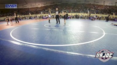 55 lbs Quarterfinal - Isabella Levescy, F-5 Grappling vs Gabriel Tantillo, Warrior Trained Wrestling Club