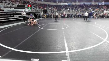 140 lbs Quarterfinal - Matteo Villegas, Kansas Young Guns vs Ashton Luna, Team Mascoutah