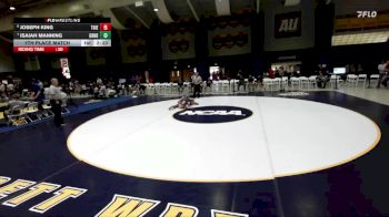 197 lbs 7th Place Match - Isaiah Manning, Greensboro vs Joseph King, Thiel