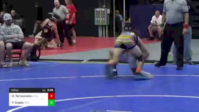 140 lbs Semifinal - Dominic Terracciano, Keansburg, NJ vs Trevor Copes, Frederica, DE