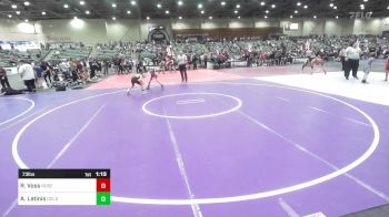 73 lbs Quarterfinal - Redek Voss, Roseburg Mat Club vs Austin Latinis, Gold Rush Wrestling