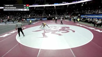 II-126 lbs 5th Place Match - Dylan Newman, Falconer/Cassadaga Valley vs Kadin Cole, Tioga