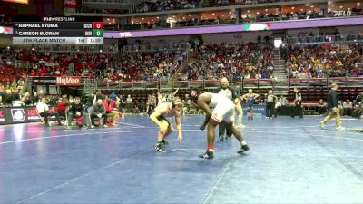 3A-215 lbs 5th Place Match - Raphael Etuma, Iowa City, City High vs Carson Slorah, Indianola