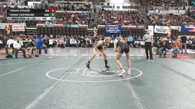 A - 132 lbs Cons. Round 2 - Travis Nygard, Frenchtown vs Jonah Casterline, Custer Co. (Miles City)