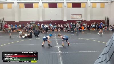 64 lbs Round 3 - David Cattrell, Eastside Youth Wrestling vs Meredith Hall, White Knoll