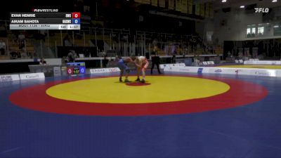 80kg Cons. Round 1 - Evan Henrie, Strathcona Wrestling Club vs Aikam Sahota, Guru Gobind Singh Wrestling Club