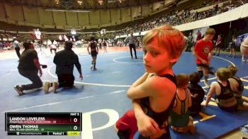 76 lbs Champ. Round 1 - Owen Thomas, Bull Island Grappling vs Landon Loveless, Poquoson Athletic Association