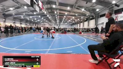 106 lbs Cons. Semi - Cj Reyes, Ohana HQ Wrestling vs Liam Urick, Coppell Stars Wrestling Club