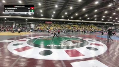 100 lbs Cons. Round 4 - Colton Rus, BHRV Nighthawks vs Elijah Holinde, Glasgow Wrestling Club