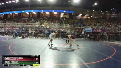 1A 106 lbs Quarterfinal - Everett Stephens, First Baptist (Naples) vs Kevin McLean, St. Johns Country Day