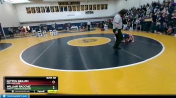 98 lbs Cons. Round 3 - Leyton Gilliam, Highland Park vs William Radovic, Trinity Christian Academy