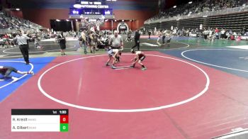 74 lbs Quarterfinal - Ryker Kreidt, Mandan WC vs Anthony Gilbert, Bear Cave WC