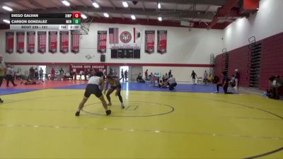 141 lbs Cons. Round 2 - Carson Gonzalez, Menlo NWCA vs Diego Galvan, Simpson University