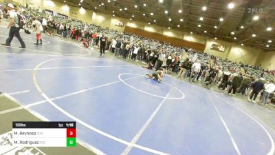 100 lbs Final - Max Reynoso, Outlaws WC vs Matthew Rodriguez, Red Wave WC