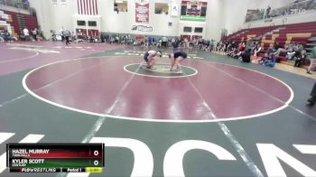 132 lbs Champ. Round 3 - Kyler Scott, Century vs Hazel Murray, Twin Falls