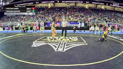 Girls-115 lbs Cons. Round 1 - Jazlynn Jones, Waverly Hs Girls vs Dezarae Mathis, Hastings Hs Girls