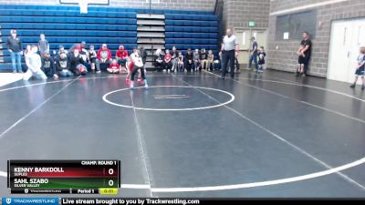 70 lbs Champ. Round 1 - Sahl Szabo, Silver Valley vs Kenny Barkdoll, Suples