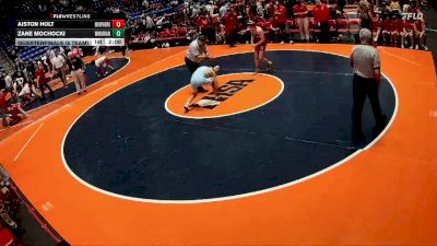 132 lbs Quarterfinals (8 Team) - Aiston Holt, Murphysboro vs Zane Mochocki, Woodstock (Marian)