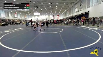 62 lbs Quarterfinal - Paislee Dickerson, Falconer Youth Wrestling vs Maiki Maiello, 518 Grapplers