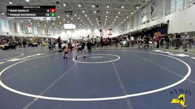 62 lbs Quarterfinal - Paislee Dickerson, Falconer Youth Wrestling vs Maiki Maiello, 518 Grapplers