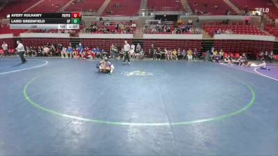 126 lbs Round 5 - 1st, 3rd, 5th, And 7th - Avery Kulhawy, Comal Pieper vs Laird Greenfield, Dallas Highland Park