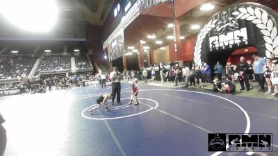 58 lbs Quarterfinal - Carter Lehr, Team Braves WC vs Grayson Troutman, Heights WC