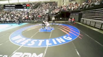 4A 132 lbs Cons. Round 3 - Simon Boyer, Timpanogos vs Hayden Jones, Crimson Cliffs High