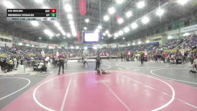 55 lbs Consolation - Kai Molina, Southwest Hammers vs Nehemiah Rosales, Jefferson Wrestling Club