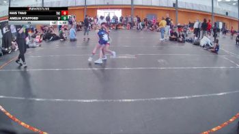 75 lbs Round 2 (4 Team) - Amelia Stafford, Team Palmetto Purple vs Hais Thao, Team NC Wrestling Club