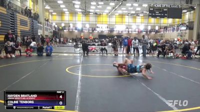 142 lbs Round 5 - Hayden Bratland, Ubasa Wrestling Academy vs Colbie Tenborg, Iowa