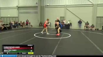 106 lbs Round 1 (8 Team) - Christopher Kiser, Oklahoma Red vs Brayten Casey, Wisconsin