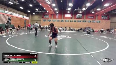 184 lbs Semifinal - Isaac Villalobos, Bakersfield vs Juan Carlos Escutia, Menlo Wrestling CLub