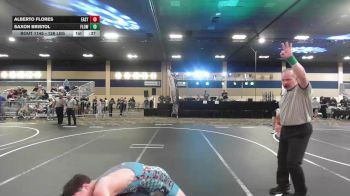 126 lbs Consi Of 32 #1 - Alberto Flores, Eastvale Elite WC vs Saxon Bristol, Flow Academy HI