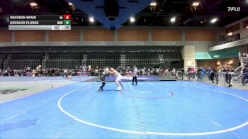 180-195 lbs Round 2 - Grayson Spaid, Auburn Outlaws vs Osvaldo Flores, Madera Grapplers WC