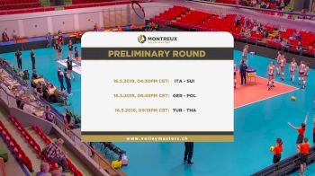 Full Replay - 2019 Italy vs Switzerland | Montreux Volley Masters - Italy vs Switzerland | Montreux Volley - May 16, 2019 at 9:19 AM CDT