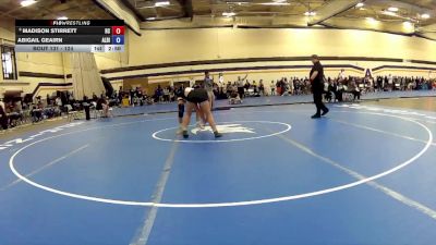 124 lbs Cons. Round 3 - Abigail Geairn, Albion College vs Madison Stirrett, Rochester Christian