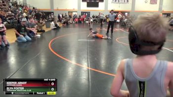 PW-4 lbs Round 2 - Keeper Arnot, Hammerin Hawks vs Elyh Foster, Tomahawk Wrestling Club