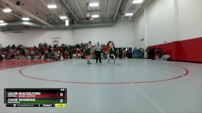 215 lbs Cons. Round 2 - Jacob Shackelford, Central - Grand Junction vs Chase Musgrave, Broomfield