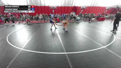 132 lbs Champ. Rd Of 32 - Brogan Sendele, Hononegah Wrestling Club vs Tavarius Briar, Alber Athletics