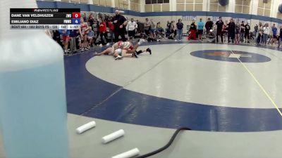 16U Boys FS - 120 lbs 1st Place Match - Dane Van Veldhuizen, Zionsville Wrestling Club vs EMILIANO DIAZ, Perry Meridian Wrestling Club