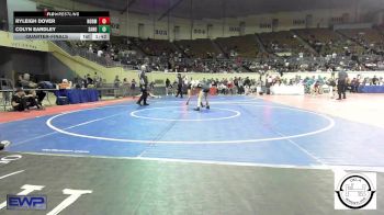 80 lbs Quarterfinal - Ryleigh Dover, Norman Jr High vs Colyn Eardley, Sand Springs Jr High