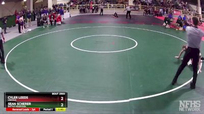 113 lbs Semifinal - Sean Scherer, Battle Mountain vs Cyler Leeds, Lincoln