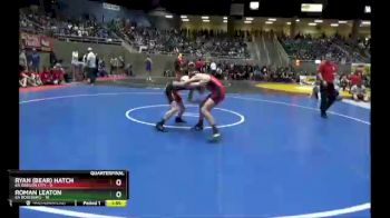 126 lbs Quarterfinals (8 Team) - Ryan (Bear) Hatch, 6A Oregon City vs Roman Leaton, 6A Roseburg