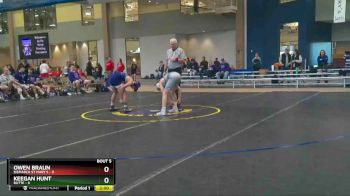 106 lbs Owen Braun, Bismarck St Mary`s vs Keegan Hunt, Butte